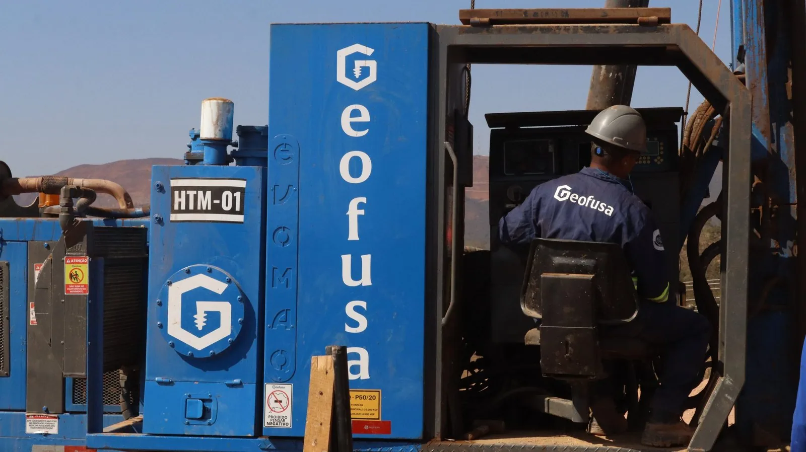 Perfuratriz Geofusa em operação